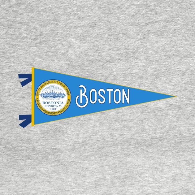 Boston Flag Pennant by zsonn